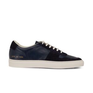 Common Projects Navy Black Low-Top Leather Sneakers